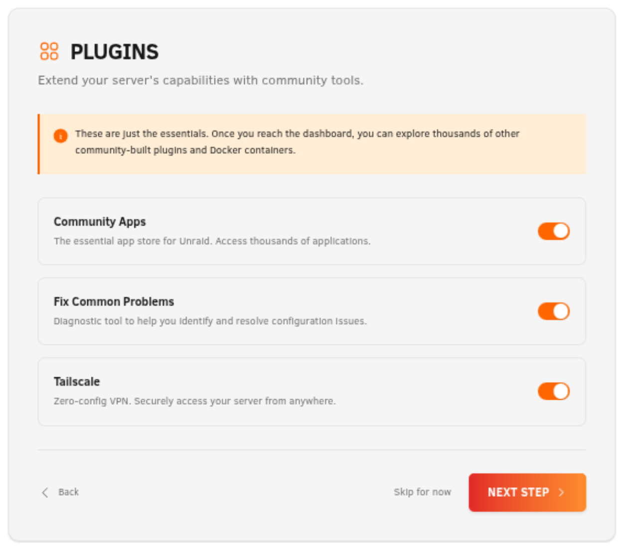 Paso 4: Plugins